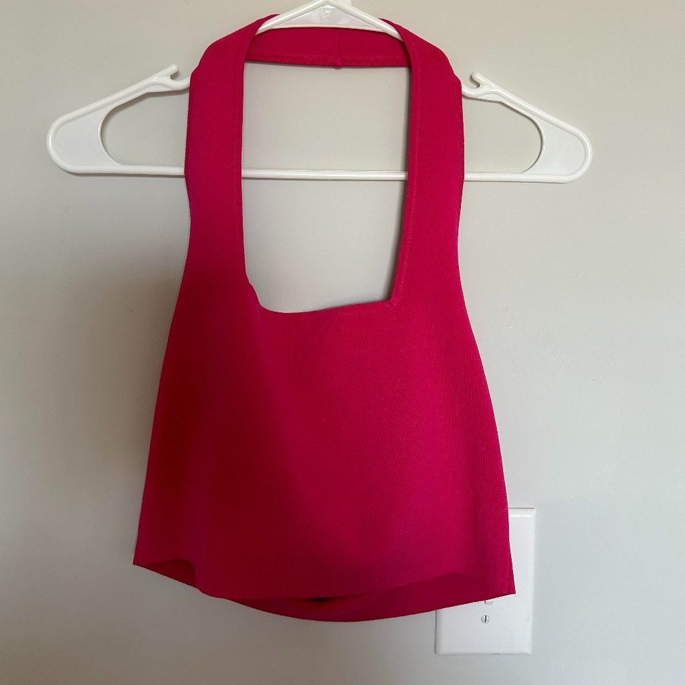 Pink crop top